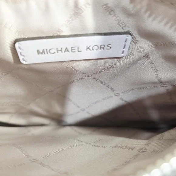 MICHAEL KORS MAPLE STUD OPTIC LAVANDER LEATHER MEDIUM SATCHEL BAG - Picture 10 of 10